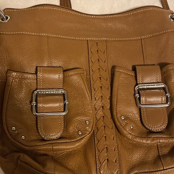 Tignanello Purse Shoulder/crossbody Bag Brown Leather - Picture 7 of 11